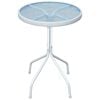 vidaXL Outdoor Table | Grey | Powder-coated steel | Small | Durable