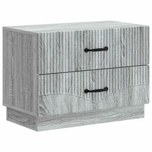 vidaXL Bedside Cabinet Grey Sonoma 62 x 34.5 x 44.5 cm Engineered Wood