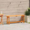 vidaXL Outdoor Bench Brown 119 x 47 x 35 cm Solid Pine Wood
