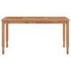 vidaXL 5 Piece Garden Dining Set Solid Wood Teak