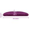 vidaXL Stair Mats 10 pcs 65x21x4 cm Violet Half Round Large