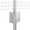 vidaXL Fence with Post Silver 0.5 x 10 m Steel