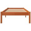 vidaXL Bed Frame without Mattress Wax Brown 100x200 cm Solid Wood Pine