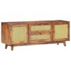 vidaXL TV Cabinet 124x29x45 cm Solid Mango Wood