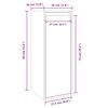 vidaXL Wall Cabinets 2 pcs Grey 30x30x80 cm Solid Wood Pine