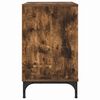 vidaXL Bedside Table Smoked oak 63.5 x 36 x 61 cm Engineered wood