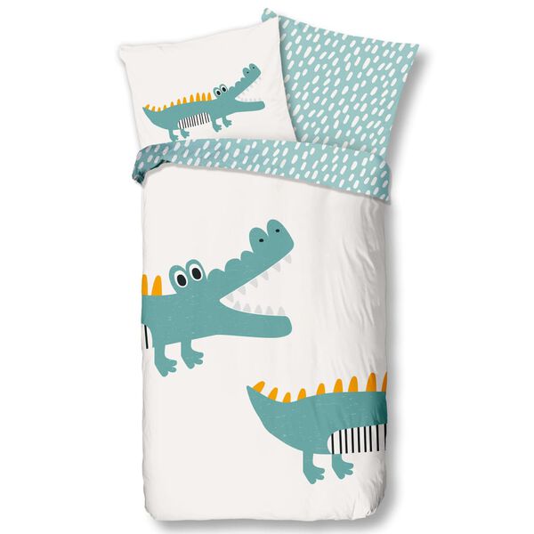 Good Morning Kids Duvet Cover CROCODILE 135x200 cm Multicolour