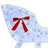 vidaXL Reindeer Pull Sleigh Blue 70 x 26 x 128.5 cm Acrylic