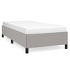 vidaXL Bed Frame without Mattress Light Grey 90x190 cm Single Single Fabric
