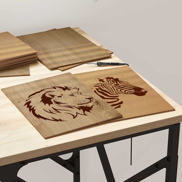 vidaXL Decor Panels 12 pcs Artisan oak 21 x 30 x 0.3 cm