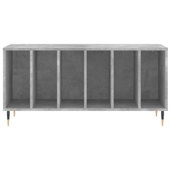 vidaXL Record Cabinet Concrete Grey 100x38x48 cm Engineered Wood