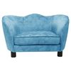 vidaXL Dog Sofa Turquoise 66x43x40 cm Plush