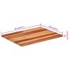 vidaXL Table Top Solid Wood Acacia 25-27 mm 60x80 cm