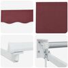 vidaXL Manual Retractable Awning with LEDs Burgundy Red 3 x 2 m