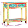 vidaXL Hand Painted Console Table 80x35x75 cm Solid Mango Wood
