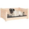 vidaXL Dog Bed 65.5x50.5x28 cm Solid Pine Wood