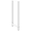 vidaXL Bar Table Legs White 2 pcs 60x(110-111) cm Steel