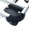 vidaXL Foldable Transport Trolley 150 kg Aluminium Sliver