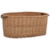 vidaXL Firewood Basket with Carrying Handles 78x54x34 cm Natural Willow