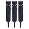 Luxform Solar LED Garden Light Montelimar 3 pcs Black