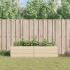 vidaXL Planter Ivory 195 x 100 x 45 cm Galvanised Steel