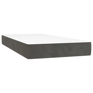 vidaXL Pocket Spring Bed Mattress Medium Dark Grey 100x190x20 cm Twin