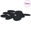 vidaXL Furniture Feet Pads 12 pcs Black &Oslash; 30 x 2 mm EVA