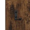 vidaXL Wall-Mounted Coat Rack Wall-mounted Smoked Oak 30 x 1.5 x 80 cm