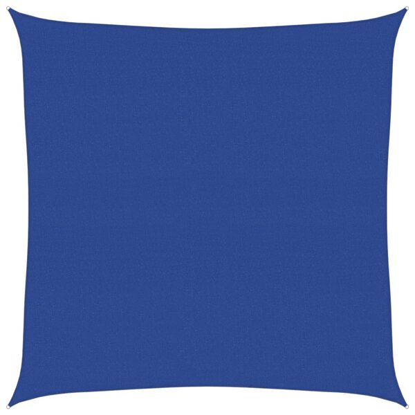 vidaXL Sunshade Sail 160 g/m&sup2; Square Blue 7x7 m HDPE