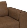 vidaXL Living Room Couch Brown 250 x 77 x 76 cm