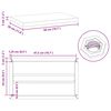 vidaXL Wall Shelves 2 pcs 50x30x3 cm Silver Stainless Steel
