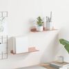 vidaXL Floating Shelf Wall-mounted 2 pcs Pink 30 x 9 x 2.5 cm Steel
