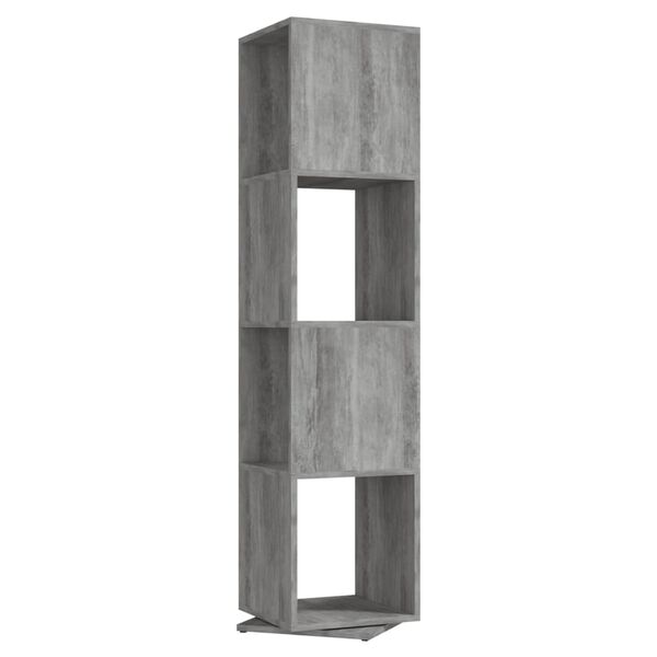 vidaXL Rotating Cabinet Concrete Grey 34.5x34.5x75.5 cm Engineered Wood