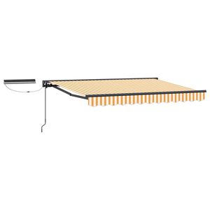 vidaXL Electric Retractable Awning 2.5 x 2 m Polyester with PU coating