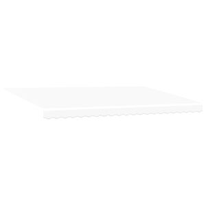 vidaXL Retractable Awning White 500 x 300 cm Polyester and Aluminium