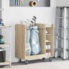 vidaXL Golf Cabinet with Wheel Plain Sonoma Oak 90 x 45 x 98 cm