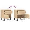 vidaXL Bedside Cabinets 2 pcs Sonoma Oak 40x35x50 cm Engineered Wood