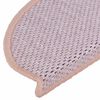 vidaXL Stair Mats Self-adhesive Sisal-Look 30 pcs 56x17x3 cm Pink