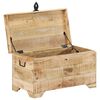 vidaXL Storage Chest Solid Rough Mango Wood