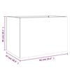 vidaXL Planter White 62x47x46 cm Steel