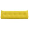 vidaXL Back Pillow Light Yellow 160 x 24 x 50 cm Fabric