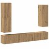vidaXL 4 Piece TV Cabinet Set Wall-mounted Artisan Oak Engineered Wood