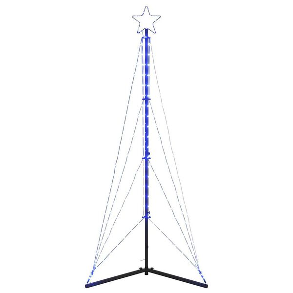 vidaXL LED Christmas Tree 363 LEDs Blue 182 cm