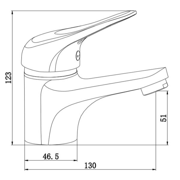 SCH&Uuml;TTE Basin Mixer Tap PORTO Chrome