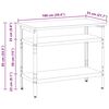vidaXL Work Table with Shelf Grey 100 x 55 x 85 cm Powder-Coated Steel
