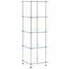 vidaXL 5-Tier Shelf Transparent 40x40x130 cm Tempered Glass