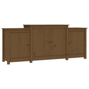 vidaXL Sideboard Honey Brown 164x37x68 cm Solid Wood Pine