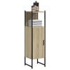 vidaXL Bathroom Cabinet Sonoma Oak 33x33x120.5 cm Engineered Wood