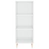 vidaXL Sideboard High Gloss White 34.5x32.5x90 cm Engineered Wood