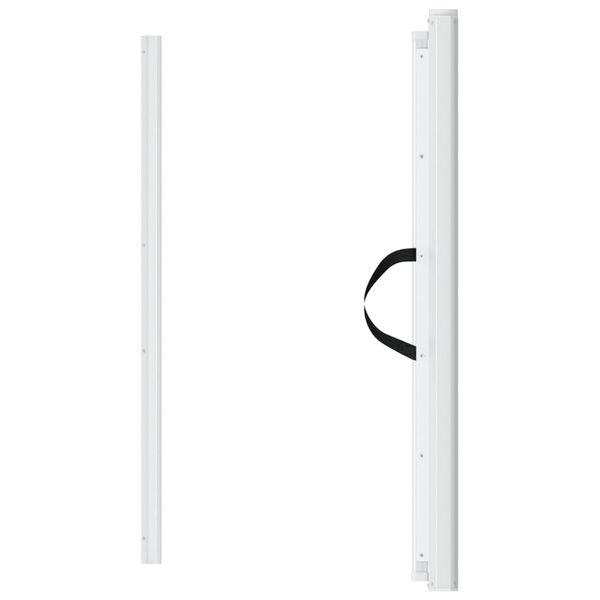 vidaXL Retractable Pet Gate White 82.5x125 cm